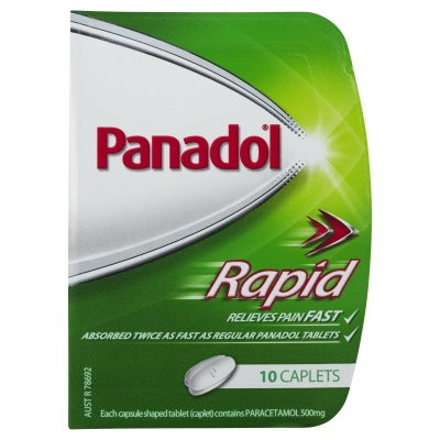 PANADOL RAPID CAPLETS HANDIPAK 10