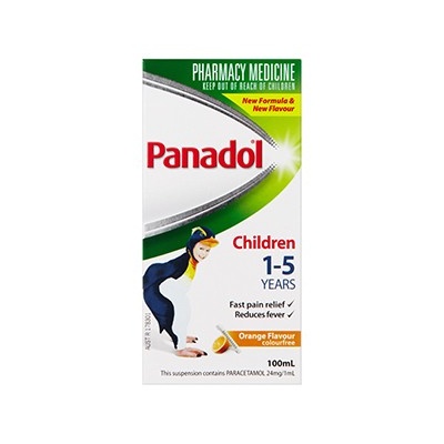 PANADOL 1-5YR COLD AND FLU ORANGE 100ML