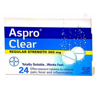 ASPRO CLEAR TABLETS 24