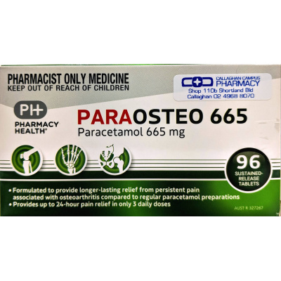 PHARMACY HEALTH PARAOSTEO 665 TABLETS 96 S3