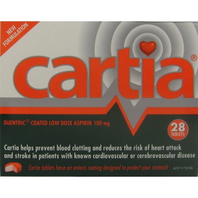 CARTIA LOW DOSE TABLETS 100MG 28