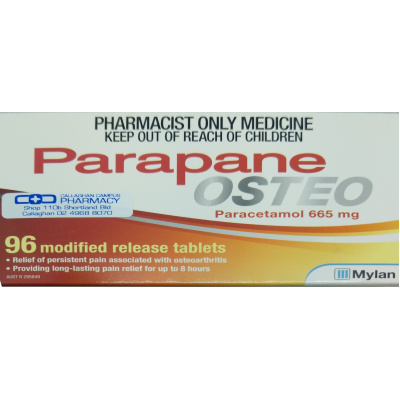 PARAPANE OSTEO TABLETS SLOW RELEASE 665MG 96
