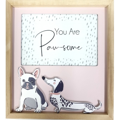 URBAN YOU ARE PAW-SOME FRAME PINK 4X6 (UH132359)